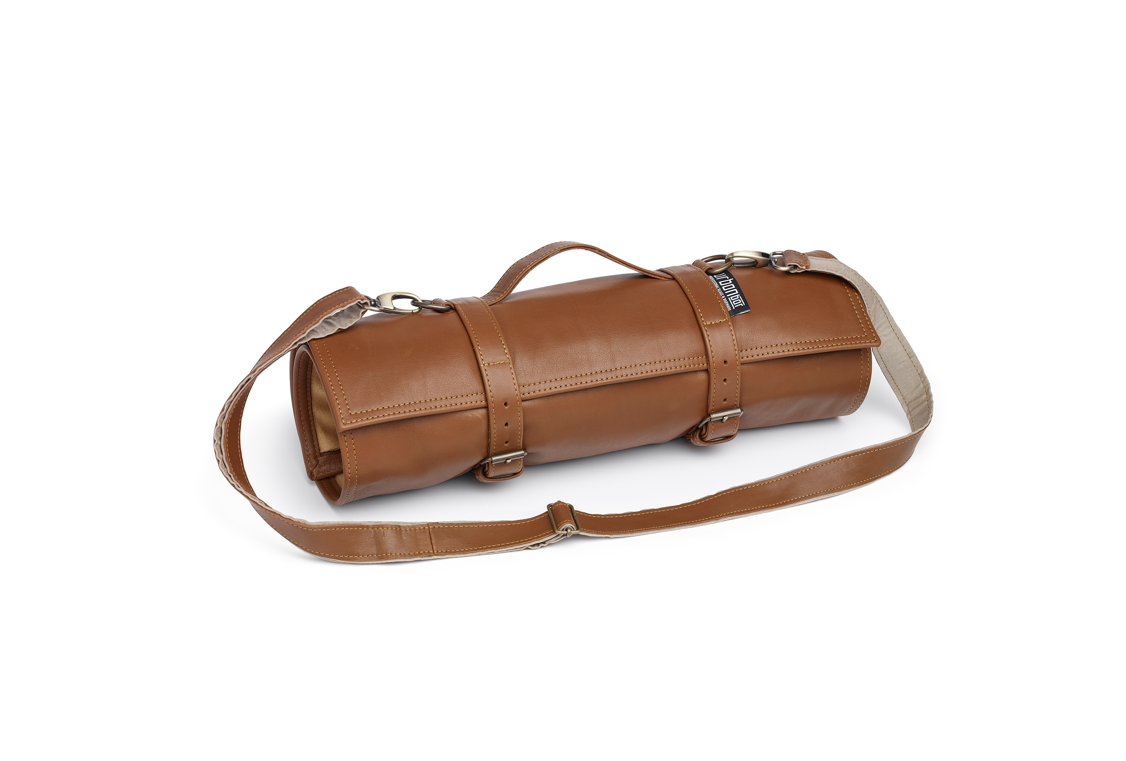 Sac à outils en cuir Roll Up marron