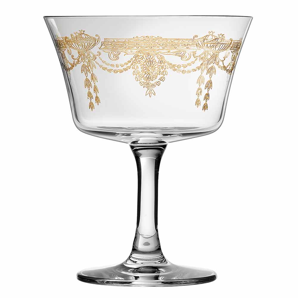 1890 Copa de Cóctel Fizz Coupe en Oro - 20 cl 